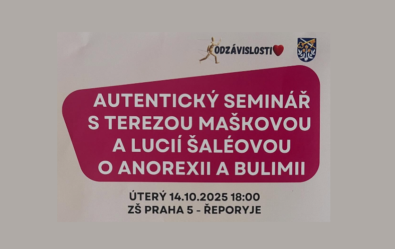 Autentický seminář o anorexii a bulimii. Dnes ZŠ Řeporyje.