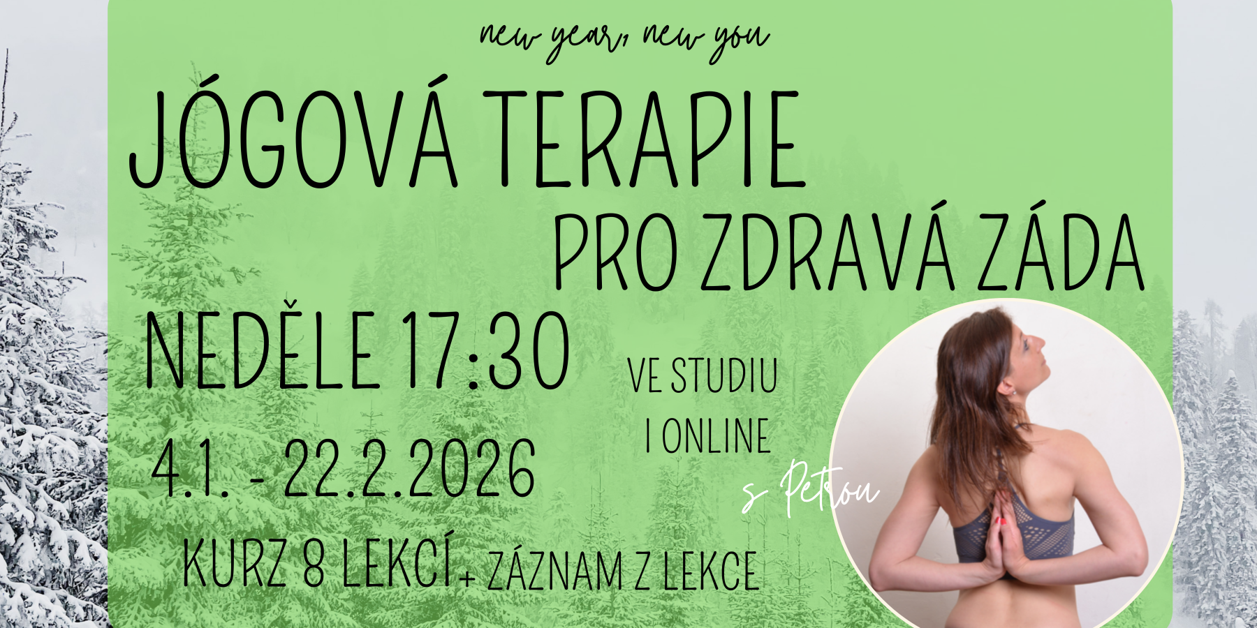 Jógová terapie pro zdravá záda - kurz od ledna