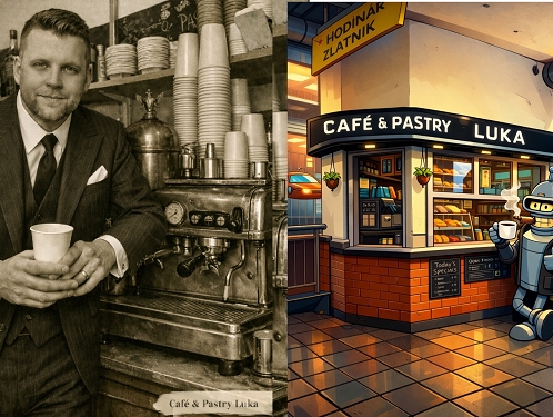 Libo kávička či pečivo na Lukách? Jedině od kavárníka Jakuba v Cafe Pastry Luka.