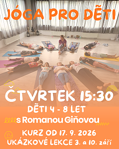 JÓGA PRO DĚTI 4 - 8 LET