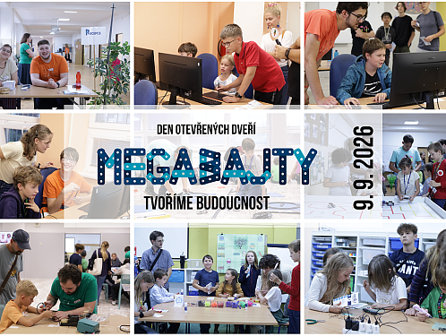 Megabajty: Tvoříme budoucnost.                           Přijďte objevit svět technologií s TIB