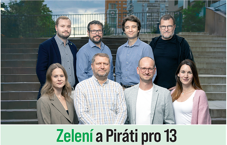 Zelení a Piráti pro 13
