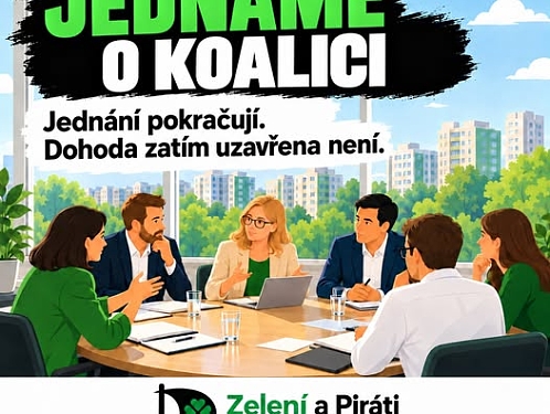 Vyjednávání o koalici: Zelení a Piráti Praha 13