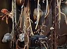 Děti i dospělí zalézají v muzeu mezi kořeny