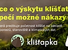 Interaktivní mapa výskytu klíšťat a nebezpečí nákazy boreliózou v České republice